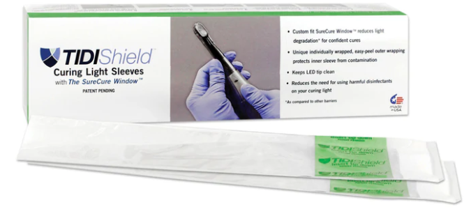 Tidi 21109 TIDIShield Dental Curing Light Barrier Sleeves CW SPEC3 100/Box Tidi 21109 TIDIShield Dental Curing Light Barrier Sleeves CW SPEC3 100/Box